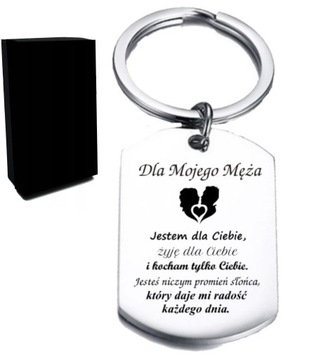 Breloczek Brelok stal Prezent Dla Męża