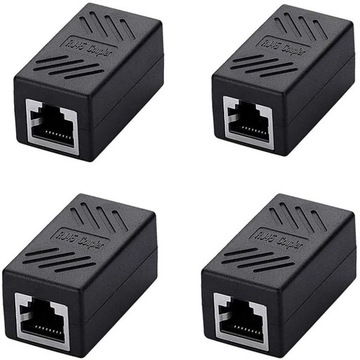 4 szt. RJ45 łącznik Ethernet przedłużacz rj45-rj45 ff