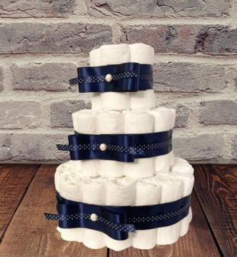 НАБОР Торт из подгузников + подарочная карта на крещение