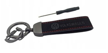 VW VOLKSWAGEN BRELOK BRELOCZEK ALCANTARA SKÓRA