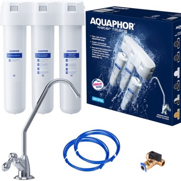 Filtr do wody pitnej pod zlew Aquaphor Kryształ A + bateria (kran)