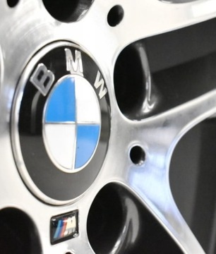 Наклейка BMW M-Power на диски, руль, ручку, кокпит 17x9 - 1 шт.
