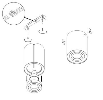 ПОДВИЖНАЯ ПОВЕРХНОСТЬ ГАЛОГЕННЫЙ СВЕТ GU10, 5 ЦВЕТОВ