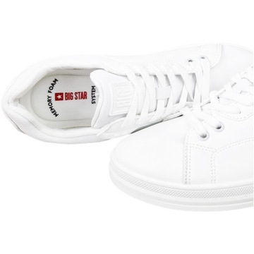 Białe Trampki Damskie Big Star Sneakersy ekoskóra sportowe buty NN274458 40