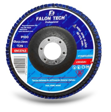 TARCZA LAMELKOWA DO STALI INOX LAMELKA 125 gr 40