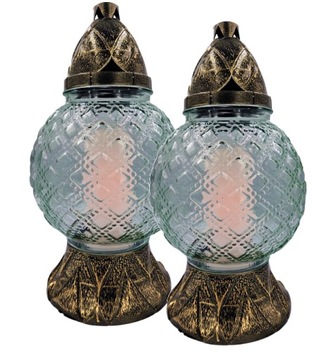 ZNICZ KULA DUŻA ZNICZE LAMPION NA GRÓB WKŁAD PARAFINOWY ZNICZ NA WIELKANOC