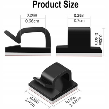 10/20/50PCS Cable Organizer Clips Wire Winder