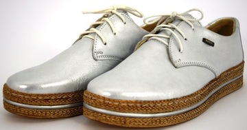 PÓŁBUTY DAMSKIE WIĄZANE WYGODNE PŁASKIE 380 R.40