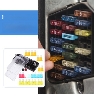 1 КОМПЛЕКТ АВТОМОБИЛЬНЫХ ПРЕДОХРАНИТЕЛЕЙ, 6-ПОНЯТНЫЕ ЦЕПИ ПРЕДОХРАНИТЕЛЕЙ