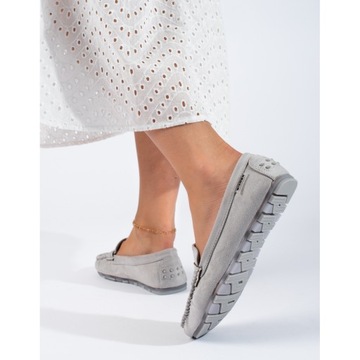 Туфли SHELOVET из экокожи серого цвета 36 размер.