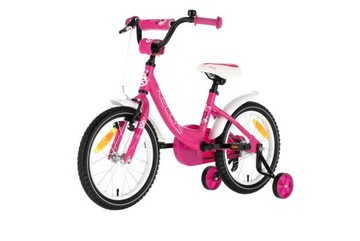 ДЕТСКИЙ ВЕЛОСИПЕД KELLYS EMMA РОЗОВЫЕ КОЛЕСА 16 ДЮЙМОВ 2022 г.