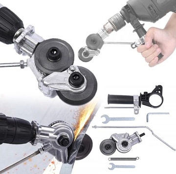 ADAPTER NAKŁADKA PRZYSTAWKA DO CIĘCIA BLACHY METALU NA WIERTARKĘ KOŃCÓWKA