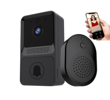 WIDEODOMOFON WIFI DZWONEK BEZPRZEWODOWY KAMERA