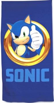 Ręcznik 70x140 Bawełna SONIC THE HEDGEHOG Kąpielowy Plażowy