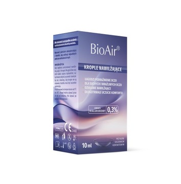 Krople nawilżające BioAir 10ml z Hialuronianem