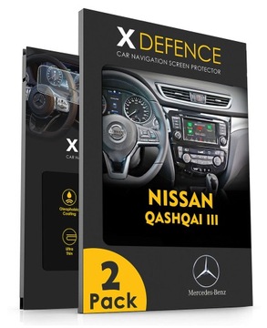 2 В 1 СКЛО ЗАХИСНЕ НА НАВІГАЦІЯ ЕКРАН ДО NISSAN QASHQAI 3 