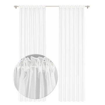 FIRANA NA TAŚMIE 140X180CM GOTOWA Z WOALU