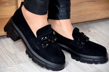 ЗАМЕЧАТЕЛЬНЫЕ ЖЕНСКИЕ МОКАСИНЫ НА ЦЕПИ, ПОВСЕДНЕВНАЯ КОЖА, ОБУВЬ ИТАЛИЯ, ОРИГИНАЛЬНЫЙ СТИЛЬ