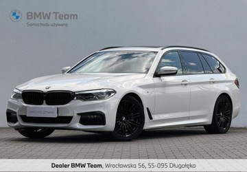 BMW Seria 5 G30-G31 Touring 520d 190KM 2019 BMW Seria 5 520d M Pakiet 190KM Keyless Display Key HeadUp 2.0 Diesel 190KM