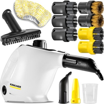 NAJMOCNIEJSZA PAROWNICA KARCHER SC1 MYJKA PAROWA 1200W TURBO ZESTAW PREMIUM