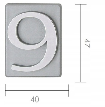 Номер ИНВ, серебро, 9