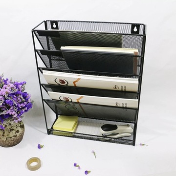 Металлический настенный органайзер для документов.