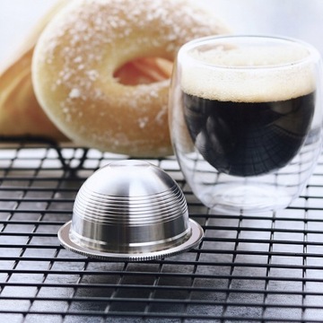 КОФЕЙНАЯ КАПСУЛА ДЛЯ NESPRESSO VERTUO Нержавеющая сталь