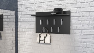 Вешалка полка 2f черные коврики 7 вешалки