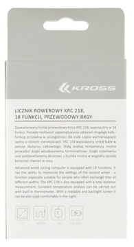 KROSS KRC 218 проводной счетчик, 18 функций