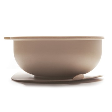 Силиконовая круглая миска Мьёльк с присоской детская для супов, муссов