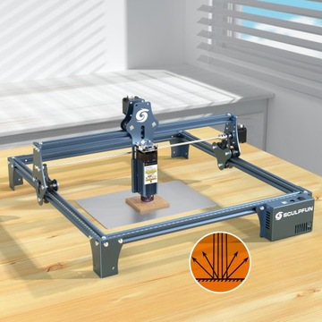 SCULPFUN S9 + лазерный гравер на платформе 440x440 мм