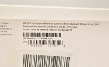 Apple WATCH SE (2 ПОКОЛЕНИЯ) 44 ММ GPS MOON GLOW