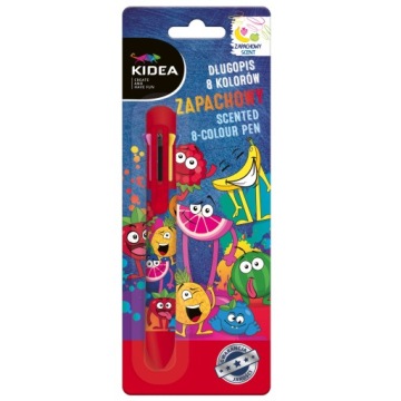 ШАРИКОВАЯ РУЧКА KIDEA, 8 ЦВЕТОВ, АРОМАТИРОВАННАЯ