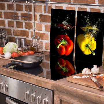 2x СТЕКЛЯННАЯ ЗАЩИТНАЯ НАКЛАДКА ДЛЯ ПЛИТЫ ПЕРЕЦ 7в1