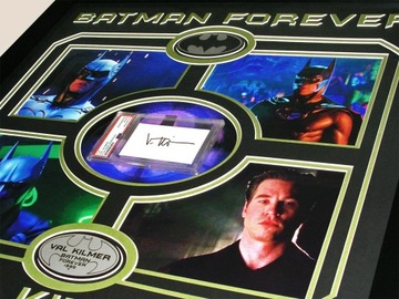 Вэл Килмер Автограф Бэтмена в красивой рамке Сертификат подлинности ХИТ