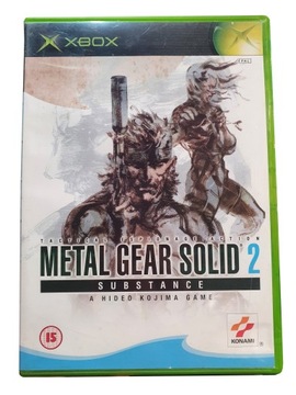 METAL GEAR SOLID 2 SUBSTANCE XBOX KOMPLET STAN BDB