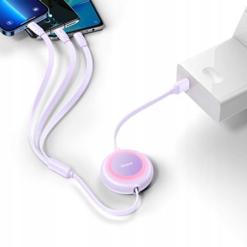 КАБЕЛЬ BASEUS 3В1 USB — LIGHTNING USB-C MICRO 3.5A