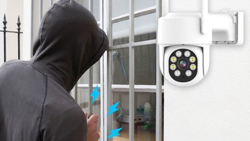 Wi-Fi-камера Беспроводная уличная 2-мегапиксельная FullHD-камера с записью при обнаружении движения на SD-карте