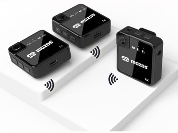 НАБОР БЕСПРОВОДНЫХ МИКРОФОНОВ MOZOS MX1 ДВЕ 2 БЕСПРОВОДНЫХ МИКРОФОНА