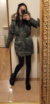 Abercrombie&Fitch kurtka 38 M camo parka moro 1050 zł !\