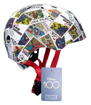 KASK SPORTOWY ROWEROWY ABS 52-56 M MARVEL ZNACZKI