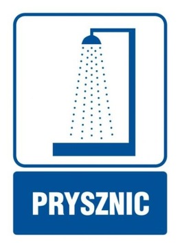 Prysznic tabliczka tablica PCV 10,5x14,8