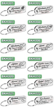 WALENTYNKI NIEGO NIEJ prezent brelok DEDYKACJA