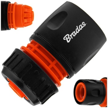 Быстроразъемный соединитель для садового шланга 1/2 дюйма - СТАНДАРТ, ЧЕРНАЯ ЛИНИЯ Bradas (0409)