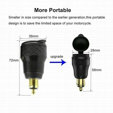 ЗАРЯДНОЕ УСТРОЙСТВО ДЛЯ МОТОЦИКЛА USB ИСТОЧНИК ПИТАНИЯ QC3.0 ТИП C