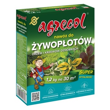 AGRECOL NAWÓZ DO ŻYWOPŁOTÓW BERBERYSÓW TRZMIELIN GRABÓW GŁOGOWNIKA DERENII