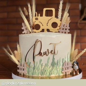 Топпер с именным топпером на боковую часть торта золотой ДЕКОР НАЗВАНИЕ ИМЯ золотое зеркало