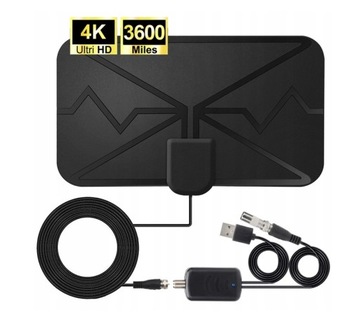 САМАЯ МОЩНАЯ КОМНАТНАЯ ТЕЛЕВИЗИОННАЯ АНТЕННА DVB-T2 MUX8 FM 4K