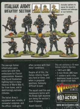 Bolt Action ITALIAN INFANTRY SECTION