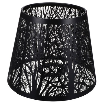 Rattanowa lampa wisząca Klosz lampy Czarny me
